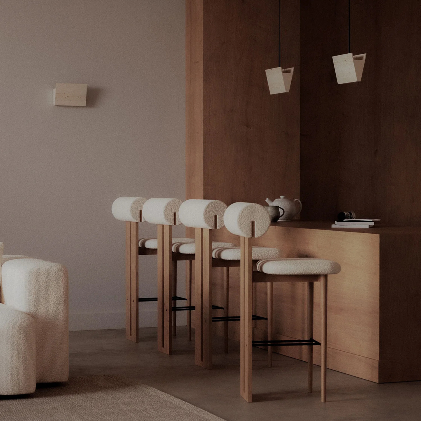 Hippo Counter 65 cm / 25.5 in | Full Upholstery