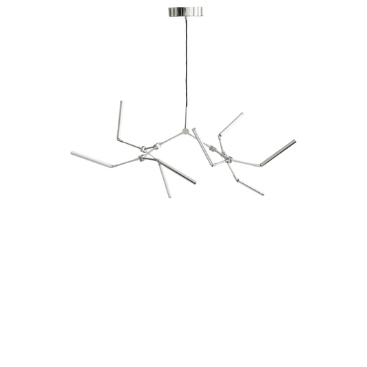 Stick Chandelier, Mini - Chrome
