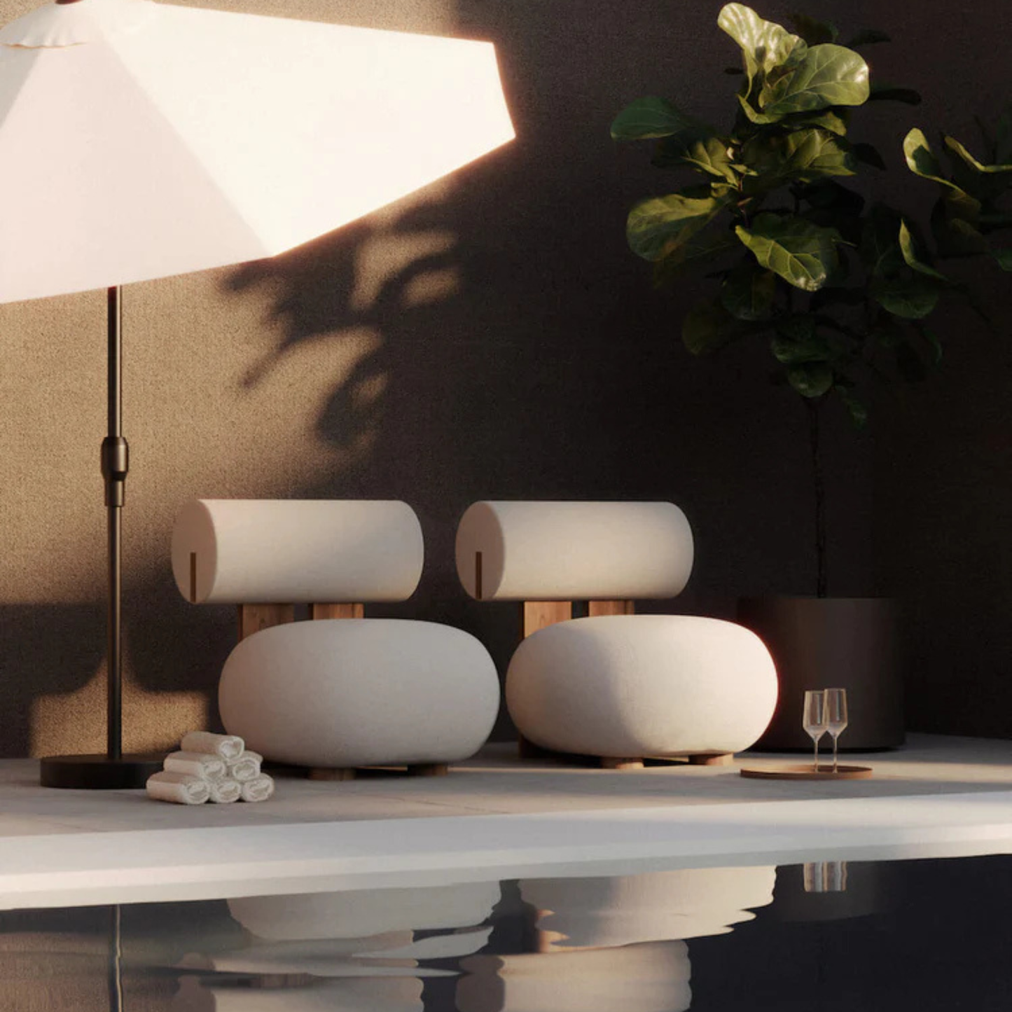 Hippo Lounge Chair Outdoor