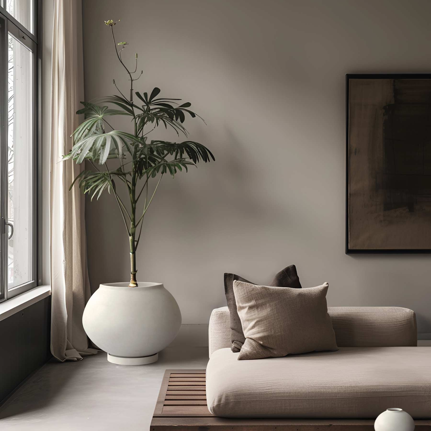 Sunao Plant Pot Fat, Hexa - Birch