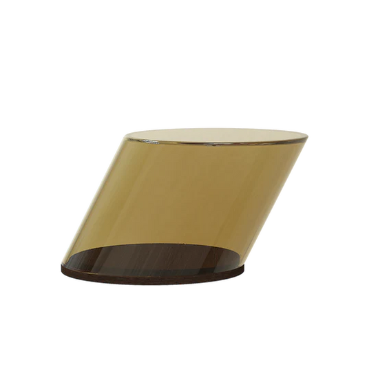 Tilt Coffe Table, Glass Amber
